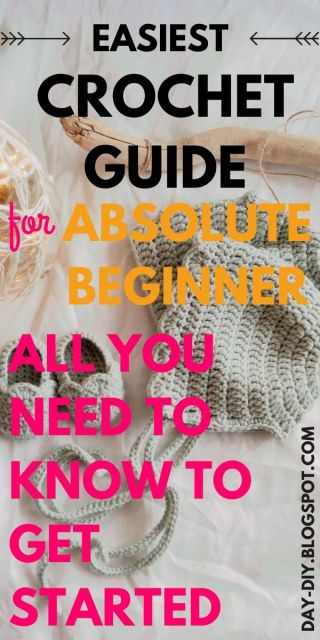 easiest  crochet  guide for absolute beginner( all you need to know to get started )